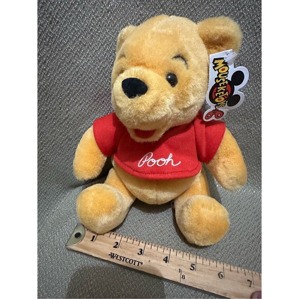 Vintage Disney Mouseket Toys Winnie the Pooh Plush Stuffed Animal Retro 8” - Picture 8 of 8